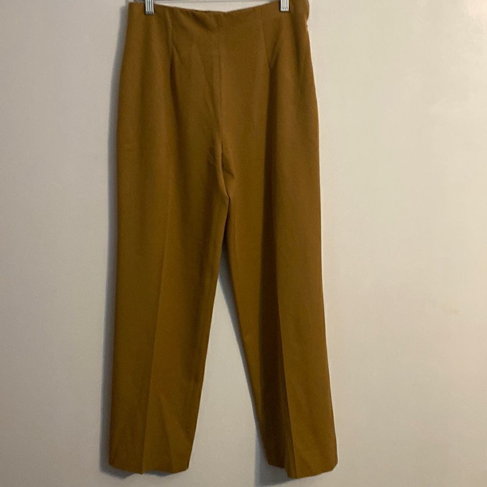 Fabrizio Gianni stretch for High comfort Camel Yellow Gold pants, size 6